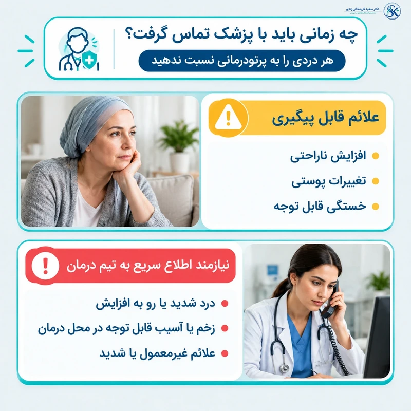 چه زمانی باید با پزشک تماس گرفت - dr-karimkhani